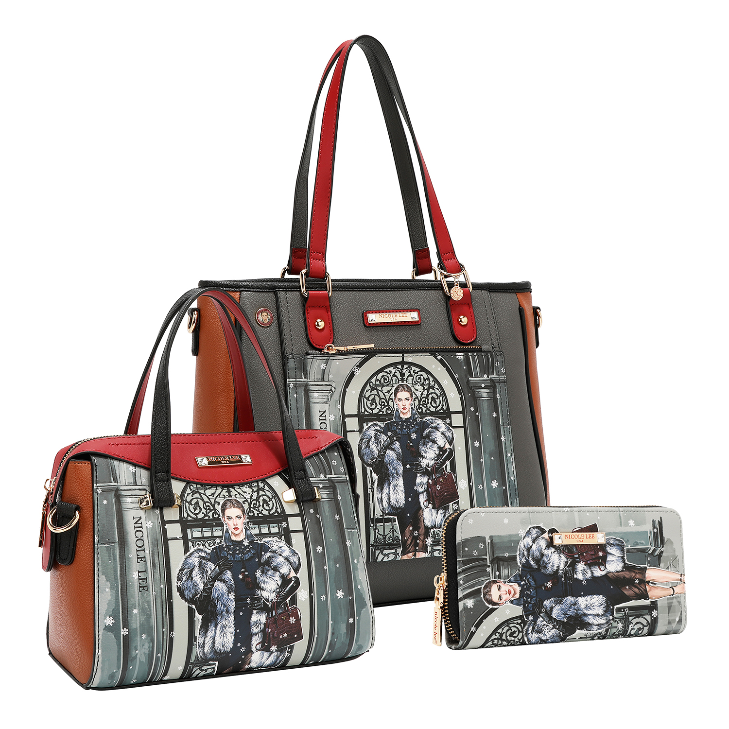 SET17465-MODA SNOWFLAKE- FRONT ANGLE