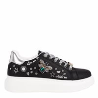 ZAPATILLA BLACK CON PEDRERIA 37-38-39-40 EN NOTA SOBRE EL PEDIDO INDICAR TALLA