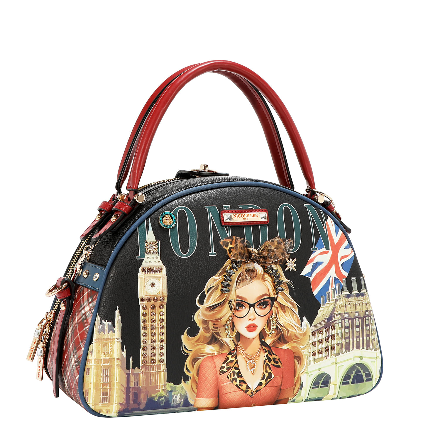 LE17756-LONDON EYE BLACK- FRONT ANGLE